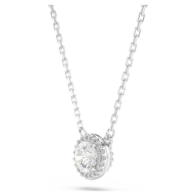 Una Angelic Anhänger, Rundschliff, Pavé, Weiß, rhodiniert Una Angelic Anhänger, Rundschliff, Pavé, Weiß, rhodiniert