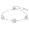 Una Angelic Armband mit rundgeschliffenen, doppelseitigen Motiven, weiß, rhodiniert