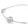 Una Angelic Armband mit rundgeschliffenen, doppelseitigen Motiven, weiß, rhodiniert