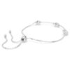 Una Angelic Armband mit rundgeschliffenen, doppelseitigen Motiven, weiß, rhodiniert