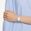 Una Angelic Armband mit rundgeschliffenen, doppelseitigen Motiven, weiß, rhodiniert