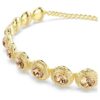 Una Angelic Choker, Rundschliff, Karamell, goldfarben plattiert