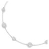Una Angelic Halskette mit rundgeschliffenen, doppelseitigen Motiven, weiß, rhodiniert Una Angelic Halskette mit rundgeschliffenen, doppelseitigen Motiven, weiß, rhodiniert