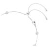 Una Angelic Halskette mit rundgeschliffenen, doppelseitigen Motiven, weiß, rhodiniert Una Angelic Halskette mit rundgeschliffenen, doppelseitigen Motiven, weiß, rhodiniert