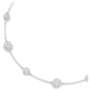 Una Angelic Halskette mit rundgeschliffenen, doppelseitigen Motiven, weiß, rhodiniert Una Angelic Halskette mit rundgeschliffenen, doppelseitigen Motiven, weiß, rhodiniert