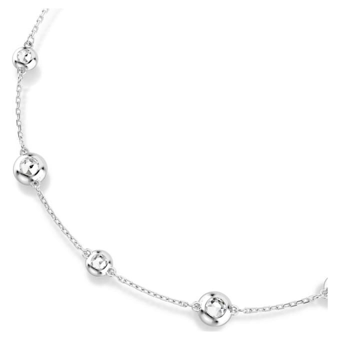 Una Angelic Halskette mit rundgeschliffenen, doppelseitigen Motiven, weiß, rhodiniert Una Angelic Halskette mit rundgeschliffenen, doppelseitigen Motiven, weiß, rhodiniert