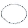 Una Angelic Halskette mit rundgeschliffenen Kristallen, blau, rhodiniert Una Angelic Halskette mit rundgeschliffenen Kristallen, blau, rhodiniert