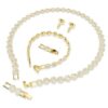 Una Angelic Set (3-teilig), Rundschliff, Weiß, vergoldet