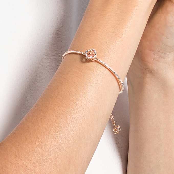 Una Armreif „Clover“, Rosa, roségoldfarben plattiert Una Armreif „Clover“, Rosa, roségoldfarben plattiert