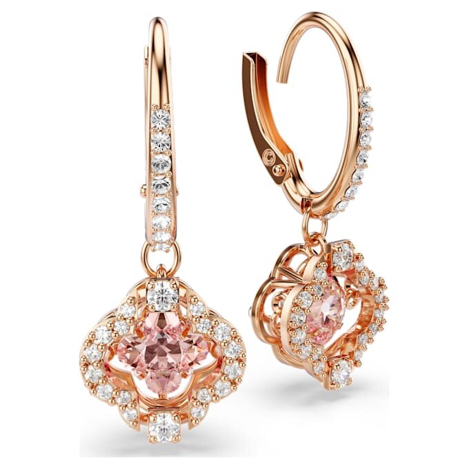 Una Ohrringe „Clover“, rosa, roségoldfarben plattiert Una Ohrringe „Clover“, rosa, roségoldfarben plattiert