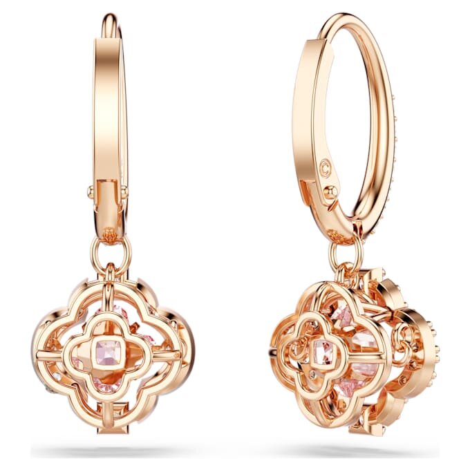 Una Ohrringe „Clover“, rosa, roségoldfarben plattiert Una Ohrringe „Clover“, rosa, roségoldfarben plattiert