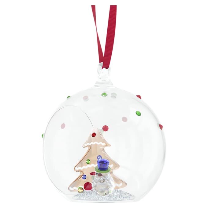 Weihnachtskugel „Holiday Cheers“ mit Baum und Schneemann Weihnachtskugel „Holiday Cheers“ mit Baum und Schneemann
