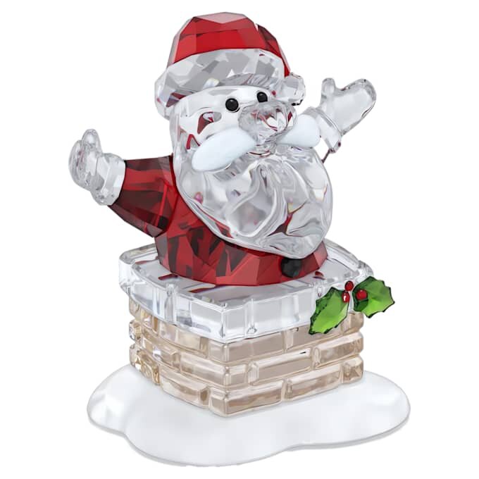 Weihnachtsstimmung: Weihnachtsmann und Schornstein Weihnachtsstimmung: Weihnachtsmann und Schornstein